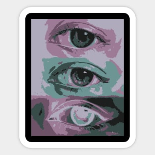 Trippy eyes Sticker